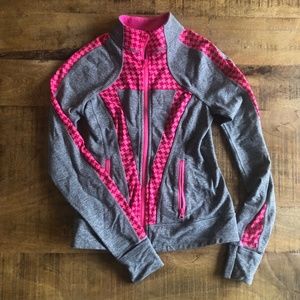 Ivivva by lululemon Gray Pink Zip Jacket, size 10
